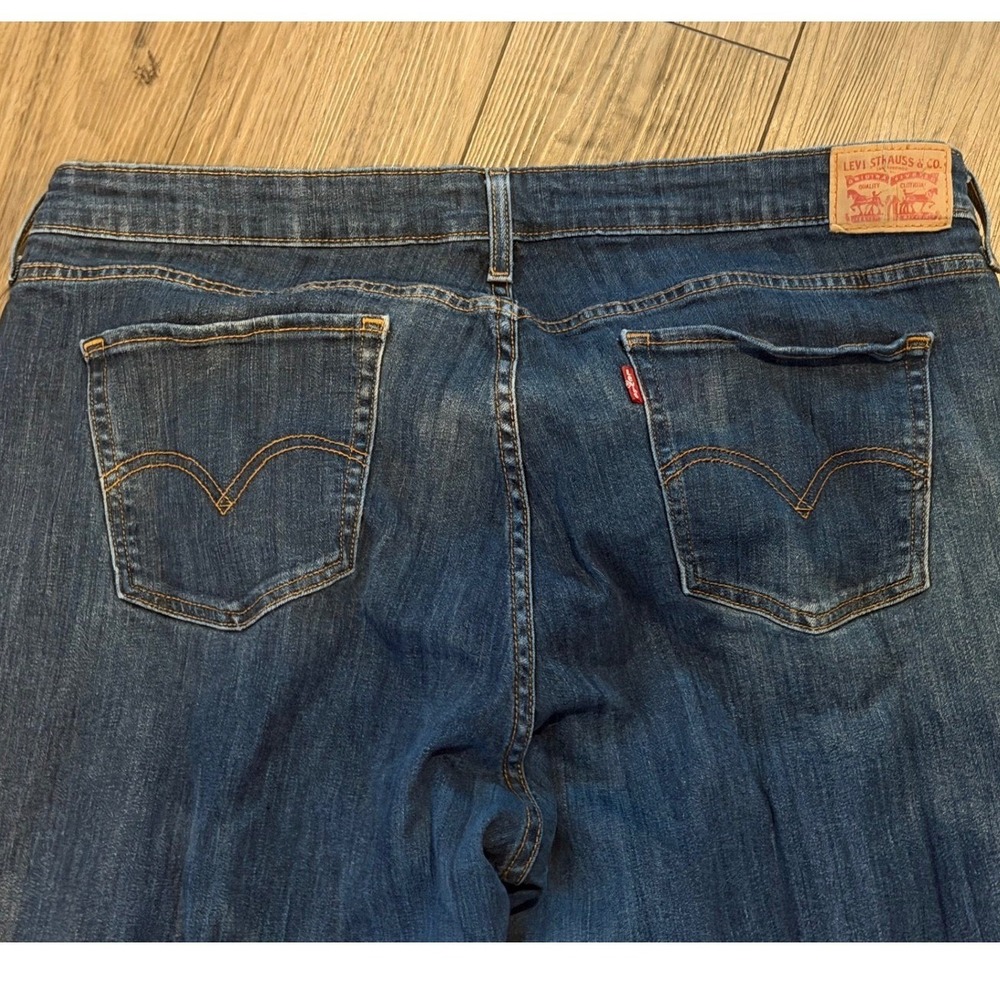 Levi's 415 Relaxed Bootcut Jeans Women's 22W Plus Size Medium Wash Stretch Clean
